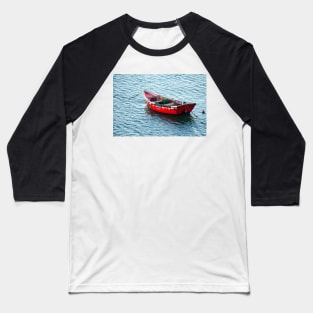 Red Fishing Boat Baseball T-Shirt